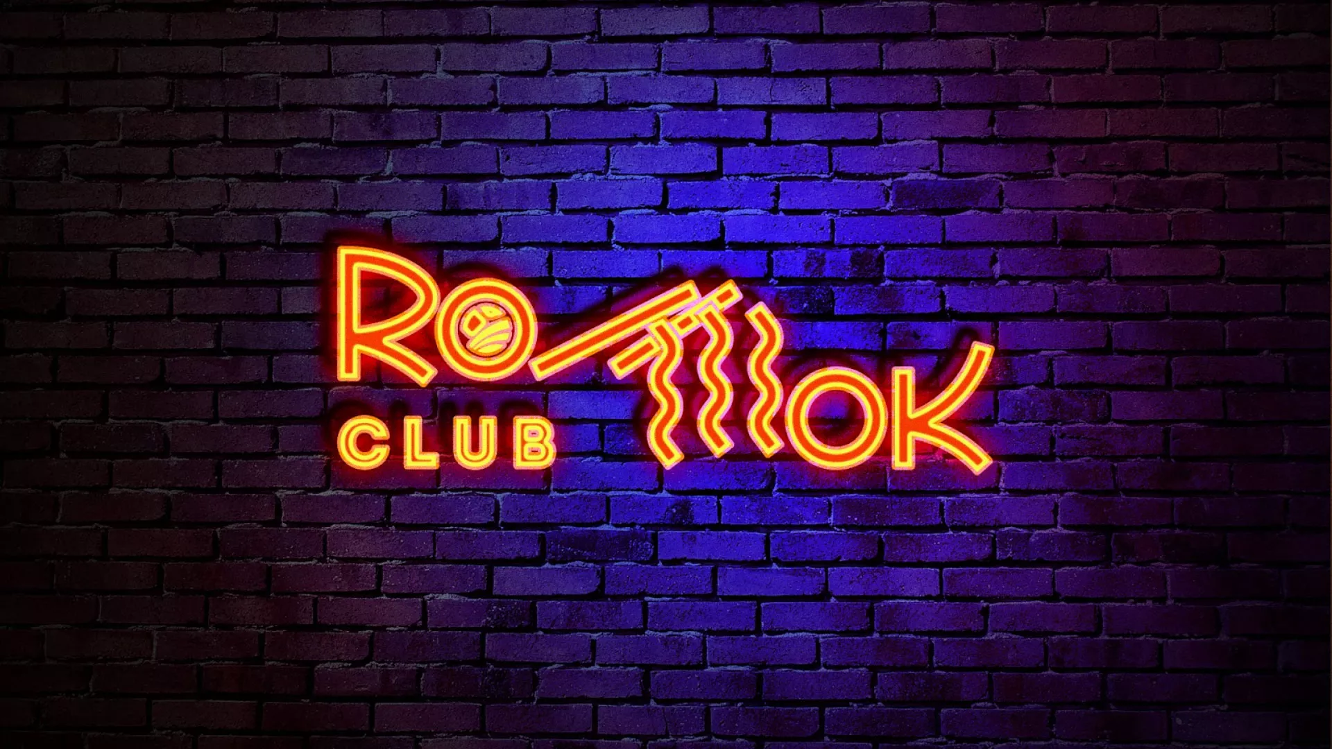 Разработка светящейся интерьерной вывески суши-бара «Roll Wok Club» в Духовщине Разработка светящейся интерьерной вывески суши-бара «Roll Wok Club» в Духовщине